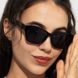 CAT EYE BLACK FASHION SUNGLASSES